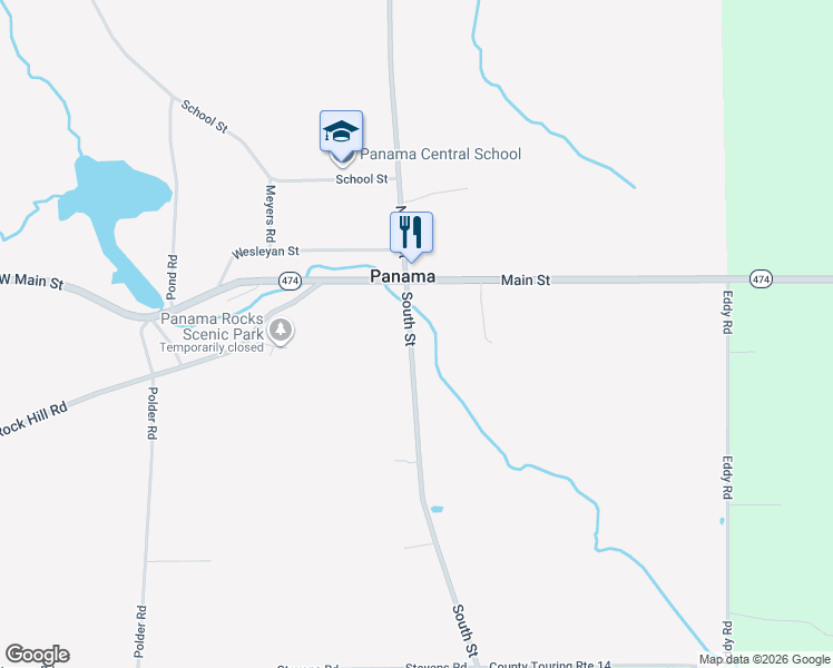 map of restaurants, bars, coffee shops, grocery stores, and more near 11 South Street in Panama