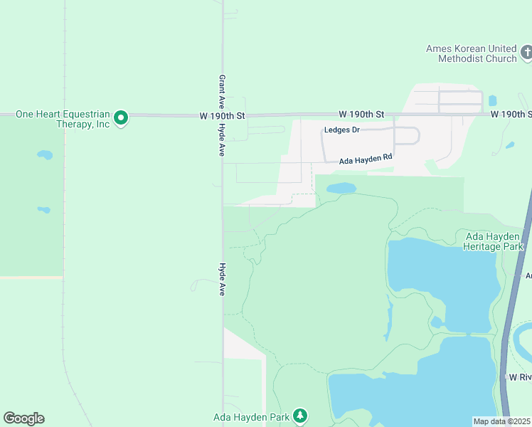 map of restaurants, bars, coffee shops, grocery stores, and more near 2021 Audubon Drive in Ames