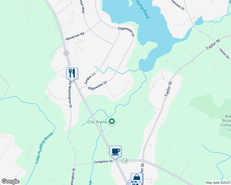 map of restaurants, bars, coffee shops, grocery stores, and more near 2 Miramar Drive in Pembroke