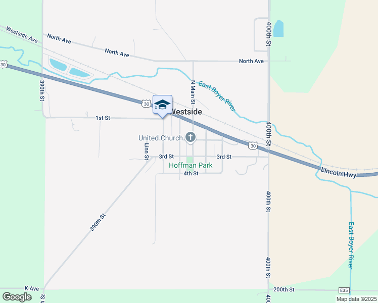 map of restaurants, bars, coffee shops, grocery stores, and more near 226 Main Street in Westside