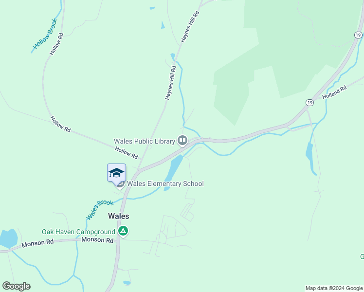map of restaurants, bars, coffee shops, grocery stores, and more near 1-15 Dell Hill Rd in Wales
