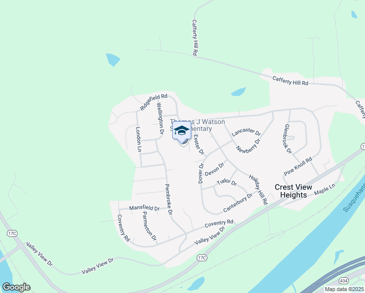 map of restaurants, bars, coffee shops, grocery stores, and more near 263 Ridgefield Road in Endicott