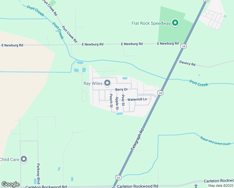 map of restaurants, bars, coffee shops, grocery stores, and more near 3461 Berry Drive in Carleton
