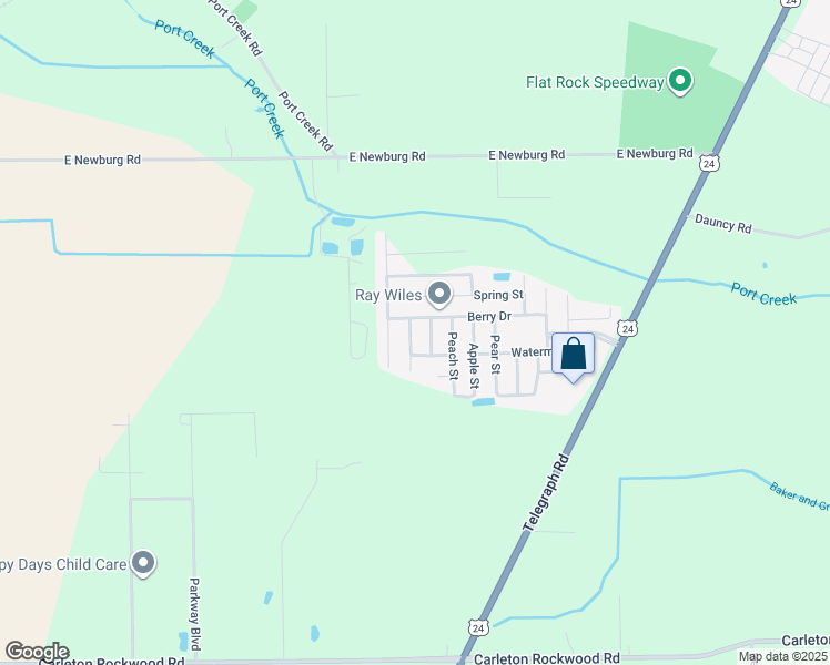 map of restaurants, bars, coffee shops, grocery stores, and more near 13552 Market Street in Carleton