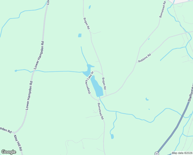 map of restaurants, bars, coffee shops, grocery stores, and more near 119 Bogan Road in Monson