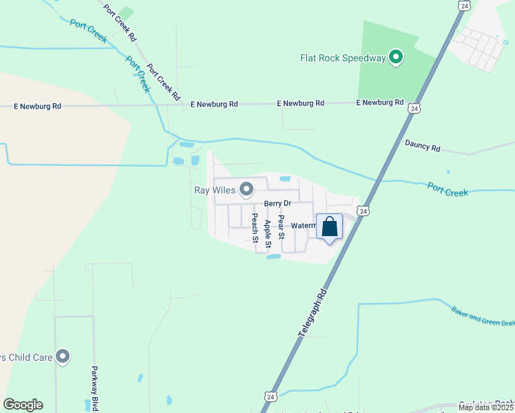 map of restaurants, bars, coffee shops, grocery stores, and more near 3461 Berry Drive in Carleton