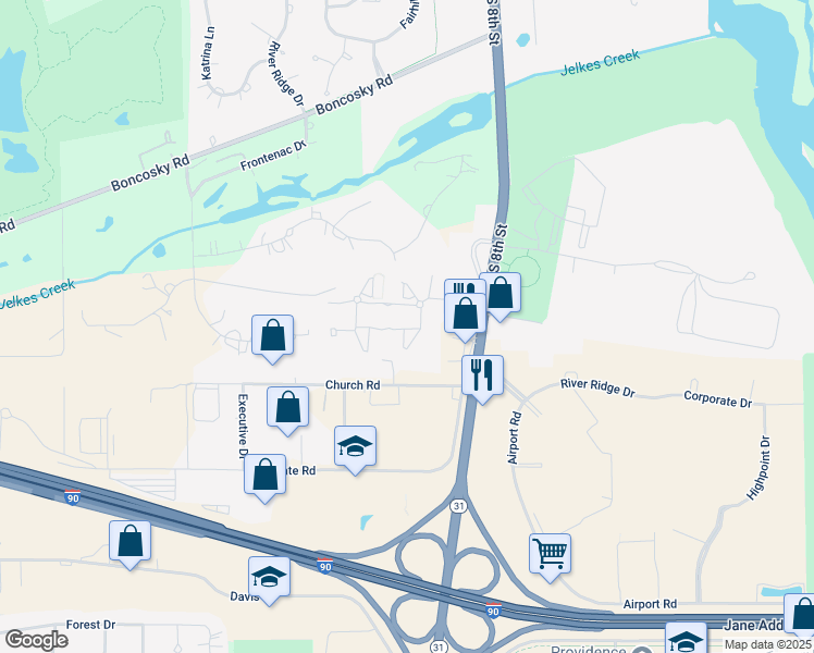 map of restaurants, bars, coffee shops, grocery stores, and more near 1229 Canterfield Parkway West in West Dundee