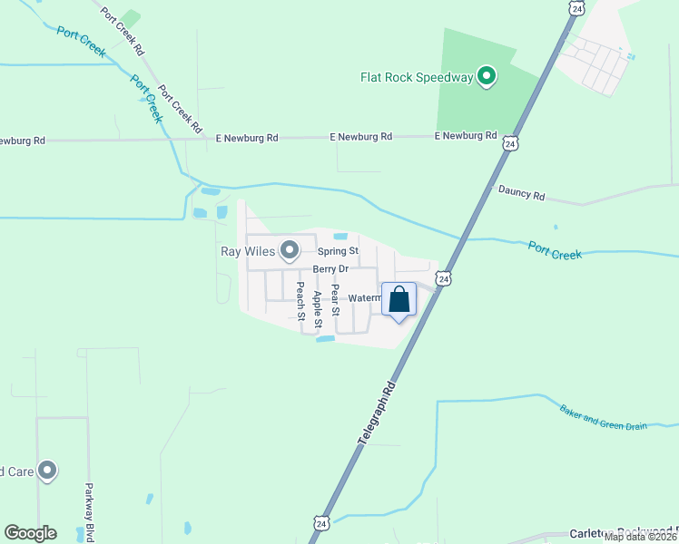 map of restaurants, bars, coffee shops, grocery stores, and more near 3551 Berry Drive in Carleton
