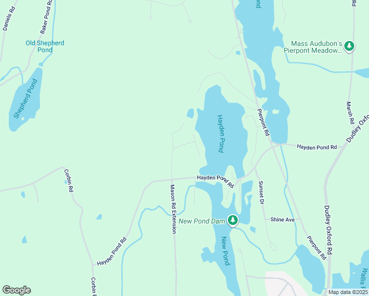map of restaurants, bars, coffee shops, grocery stores, and more near 6 Sunrise Shores East in Dudley