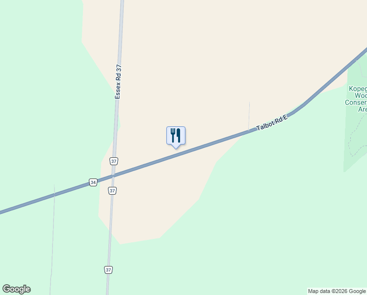 map of restaurants, bars, coffee shops, grocery stores, and more near 671 Talbot Road East in Wheatley