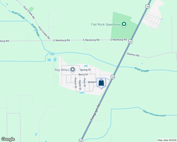 map of restaurants, bars, coffee shops, grocery stores, and more near 3551 Berry Drive in Carleton