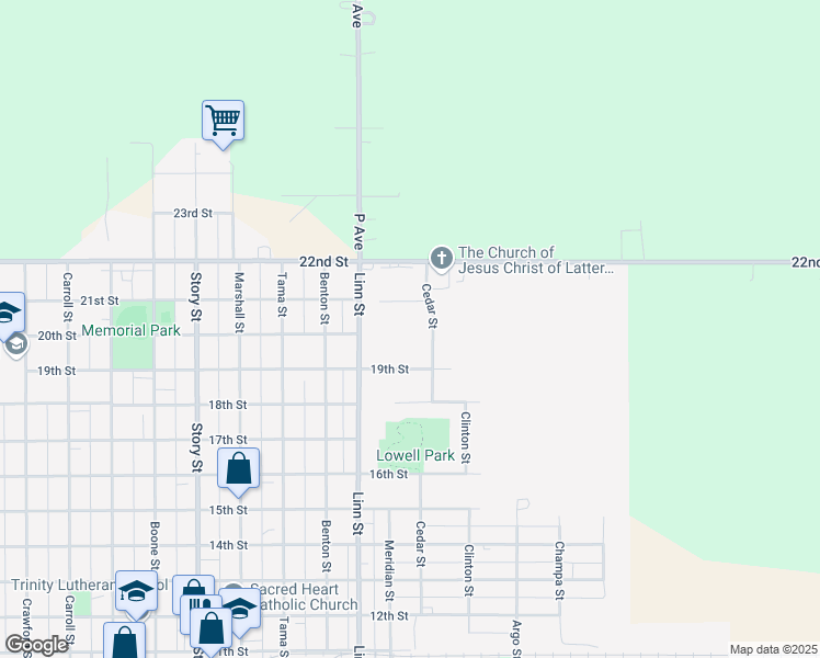 map of restaurants, bars, coffee shops, grocery stores, and more near 2003 Cedar Street in Boone