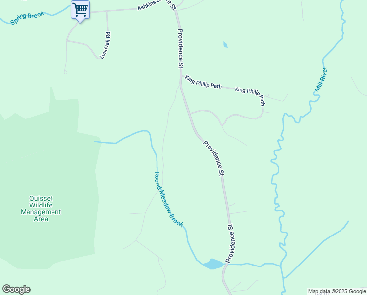 map of restaurants, bars, coffee shops, grocery stores, and more near 161 Providence Street in Mendon