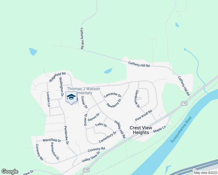 map of restaurants, bars, coffee shops, grocery stores, and more near 239 Ridgefield Road in Endicott