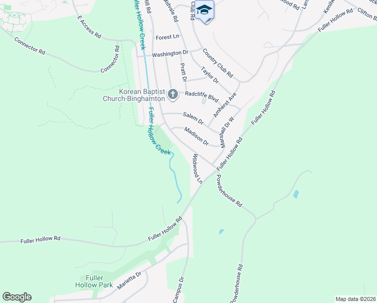 map of restaurants, bars, coffee shops, grocery stores, and more near 1128 Murray Hill Road in Vestal