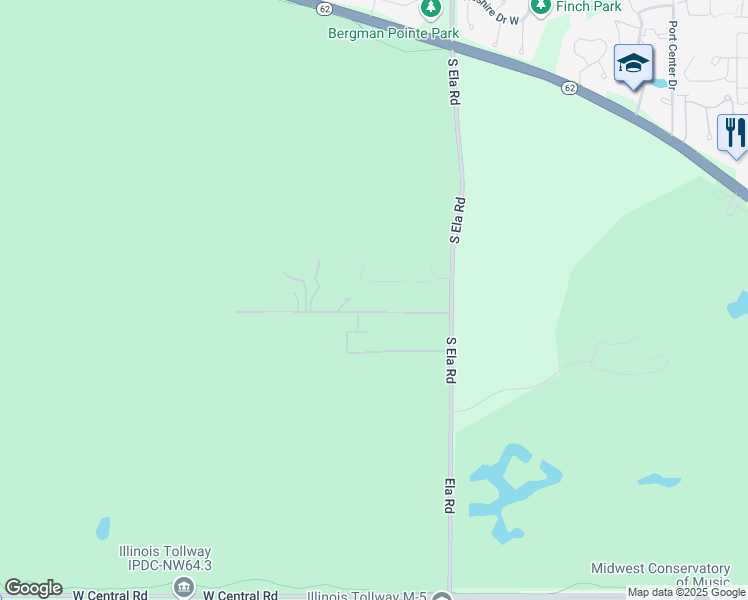 map of restaurants, bars, coffee shops, grocery stores, and more near 2060 West Frost Road in Hoffman Estates