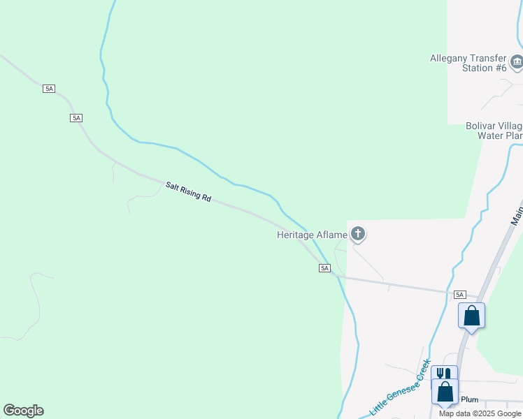 map of restaurants, bars, coffee shops, grocery stores, and more near in Bolivar