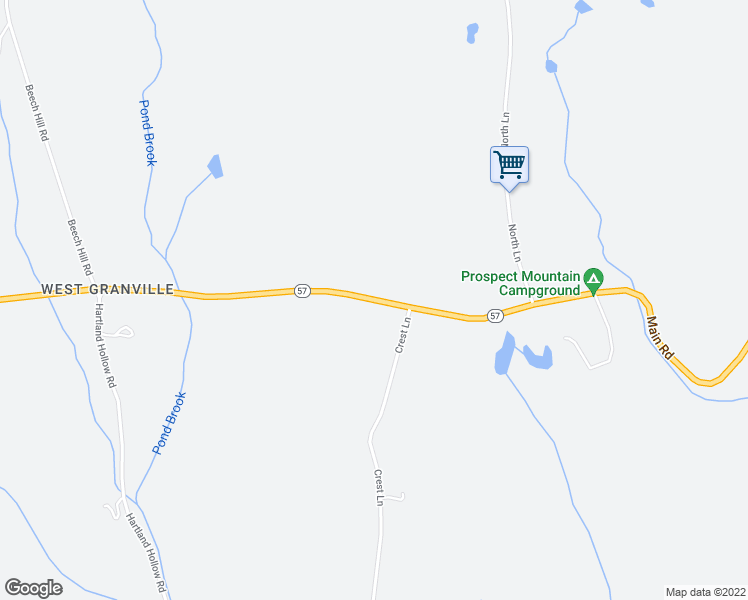 map of restaurants, bars, coffee shops, grocery stores, and more near 1457 Main Road in Granville