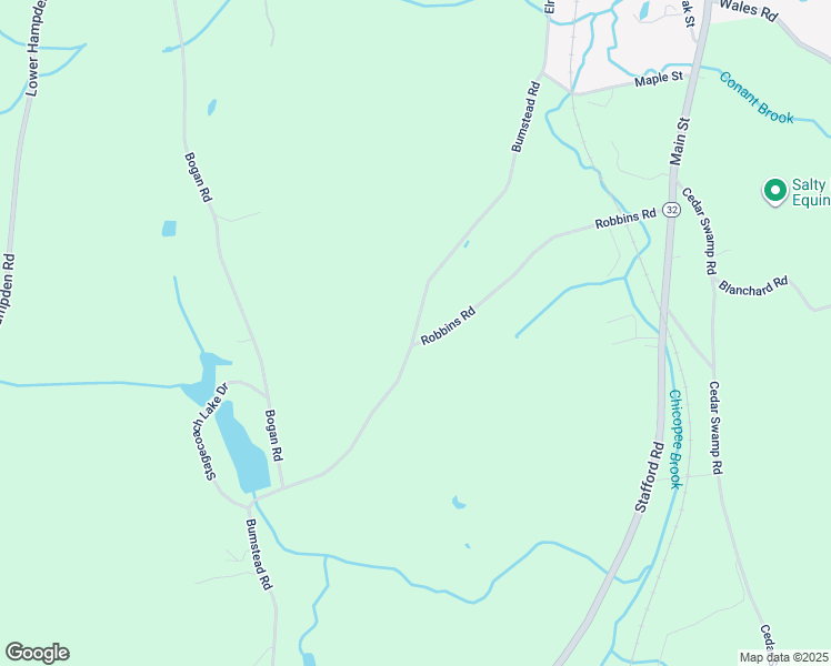 map of restaurants, bars, coffee shops, grocery stores, and more near 98 Bumstead Road in Monson
