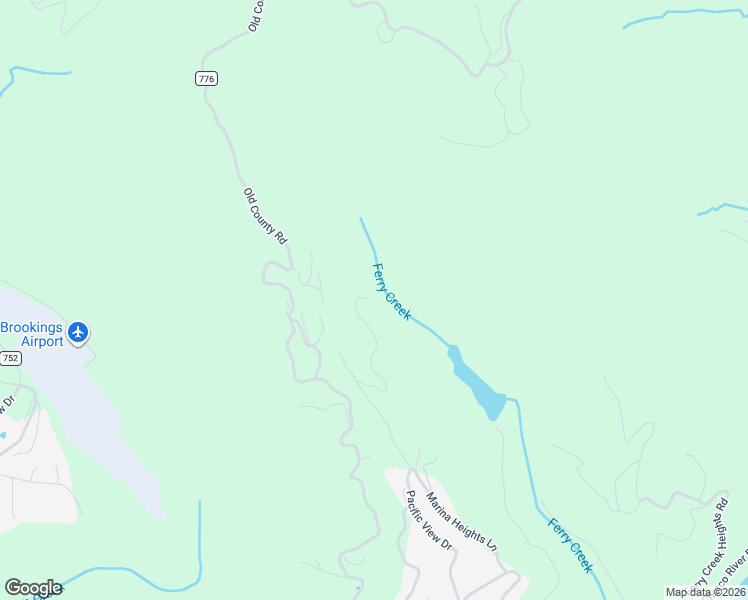 map of restaurants, bars, coffee shops, grocery stores, and more near 17225 Rustic Lane in Brookings