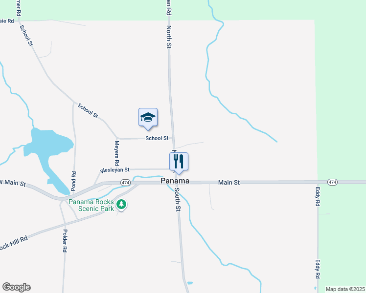 map of restaurants, bars, coffee shops, grocery stores, and more near 42 North Street in Panama