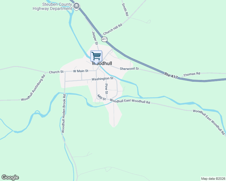 map of restaurants, bars, coffee shops, grocery stores, and more near 1563 Pine Street in Woodhull