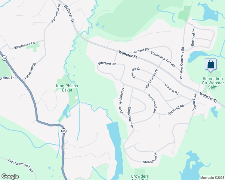 map of restaurants, bars, coffee shops, grocery stores, and more near 128 Whitford Circle in Marshfield