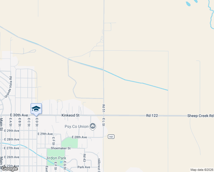 map of restaurants, bars, coffee shops, grocery stores, and more near 7221 Road 51 in Torrington