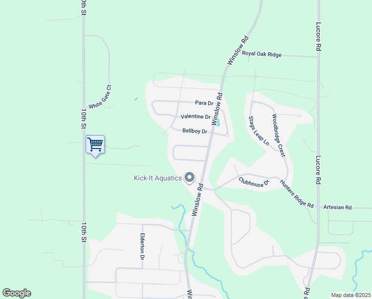 map of restaurants, bars, coffee shops, grocery stores, and more near 1845 Hunters Creek Way in Marion