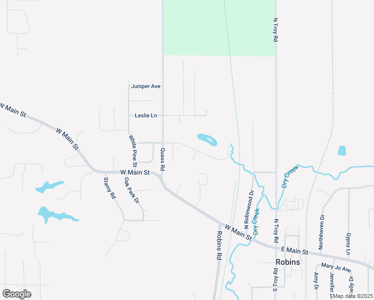 map of restaurants, bars, coffee shops, grocery stores, and more near 605 Woodland Drive in Robins