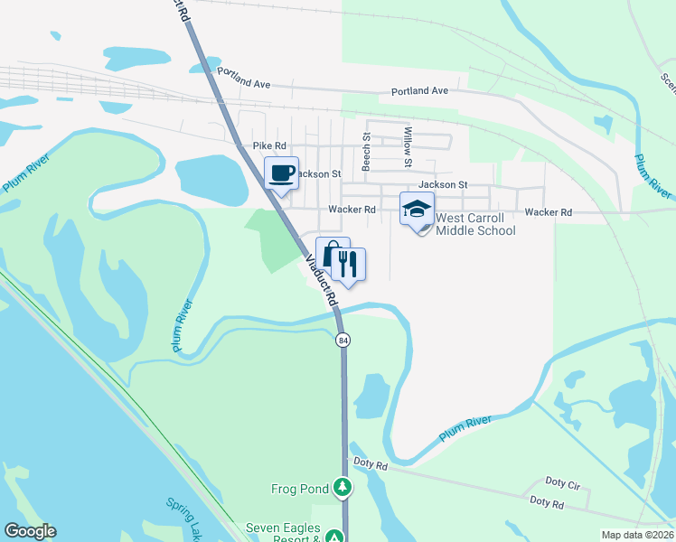 map of restaurants, bars, coffee shops, grocery stores, and more near 914 Illinois 84 in Savanna