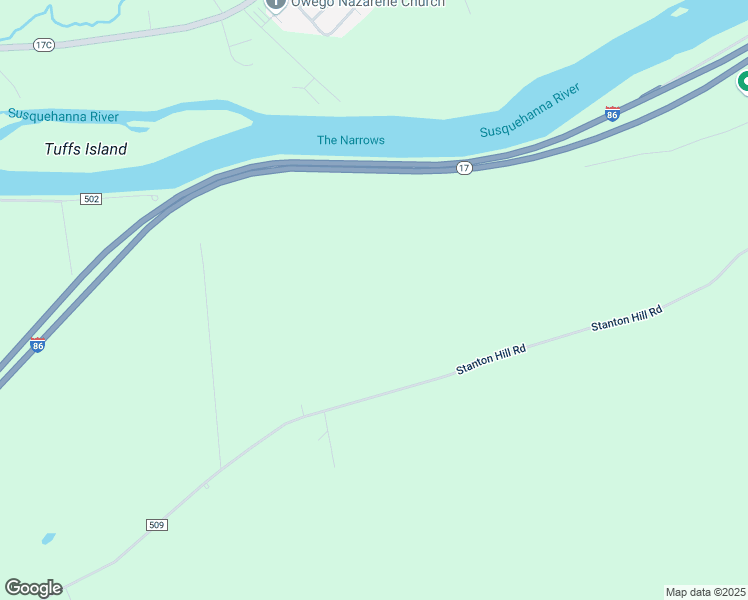 map of restaurants, bars, coffee shops, grocery stores, and more near 2116 County Road 509 in Nichols