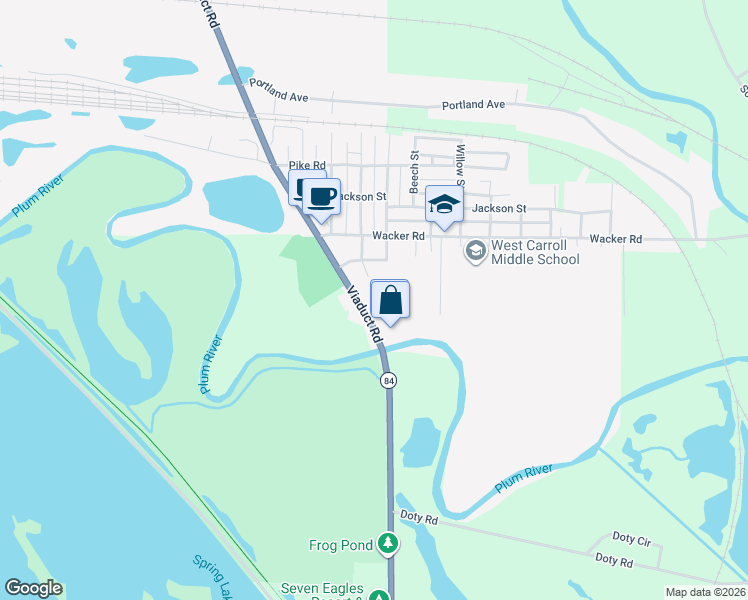 map of restaurants, bars, coffee shops, grocery stores, and more near 910-914 State Highway 84 in Savanna