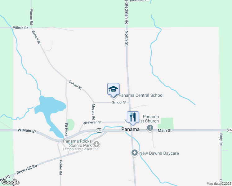 map of restaurants, bars, coffee shops, grocery stores, and more near 41 North Street in Panama