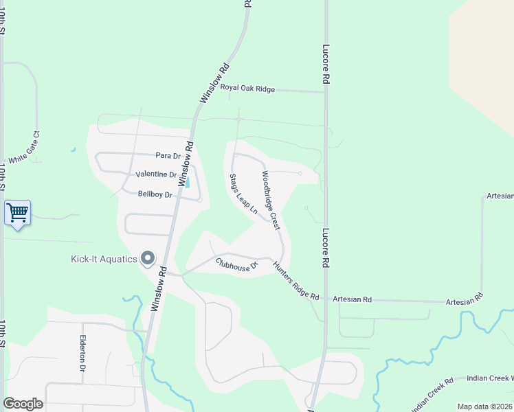 map of restaurants, bars, coffee shops, grocery stores, and more near 5845 Stags Leap Lane in Marion