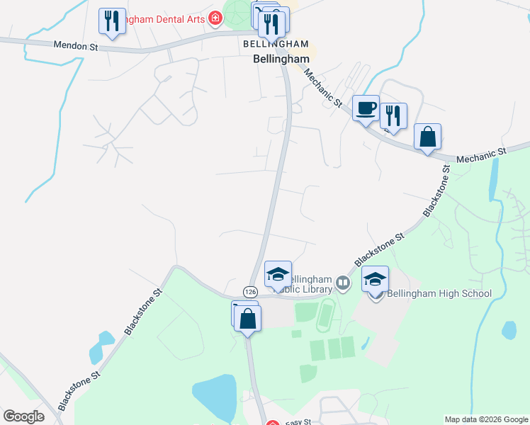 map of restaurants, bars, coffee shops, grocery stores, and more near 1110 South Main Street in Bellingham