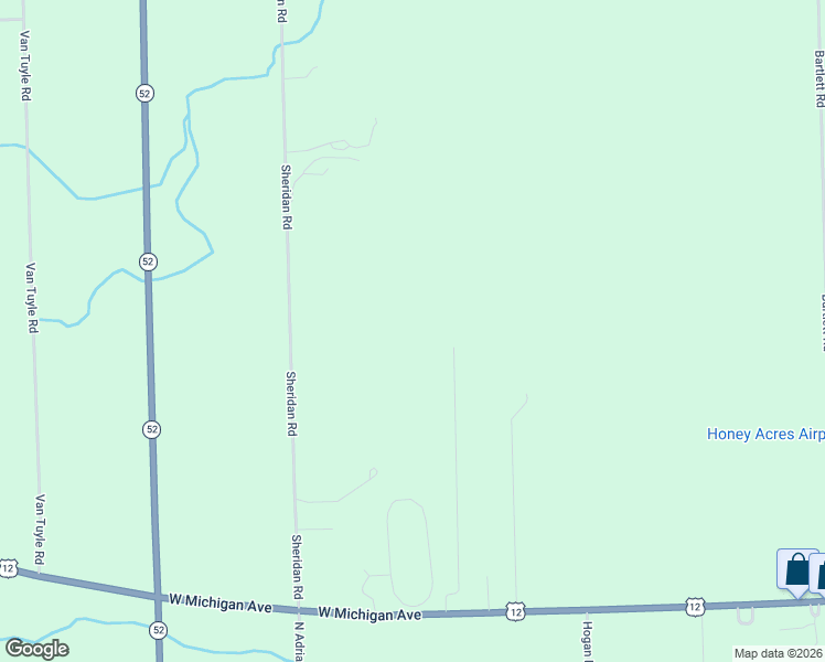 map of restaurants, bars, coffee shops, grocery stores, and more near 16005 Sheridan Road in Clinton