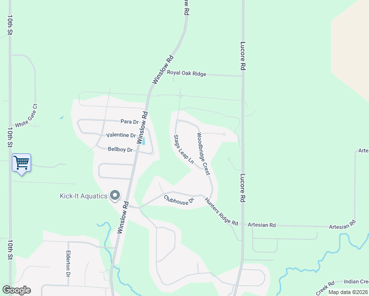 map of restaurants, bars, coffee shops, grocery stores, and more near 5845 Stags Leap Ln in Marion