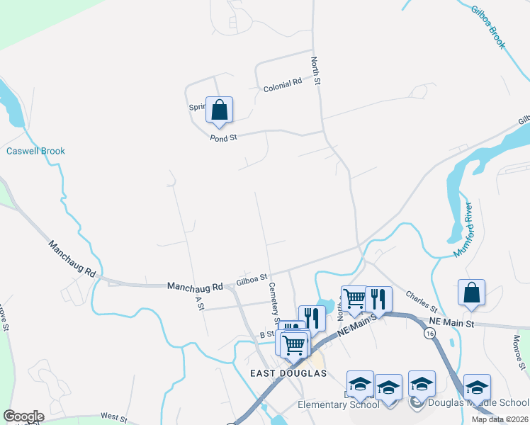 map of restaurants, bars, coffee shops, grocery stores, and more near 19 Wixtead Court in Douglas