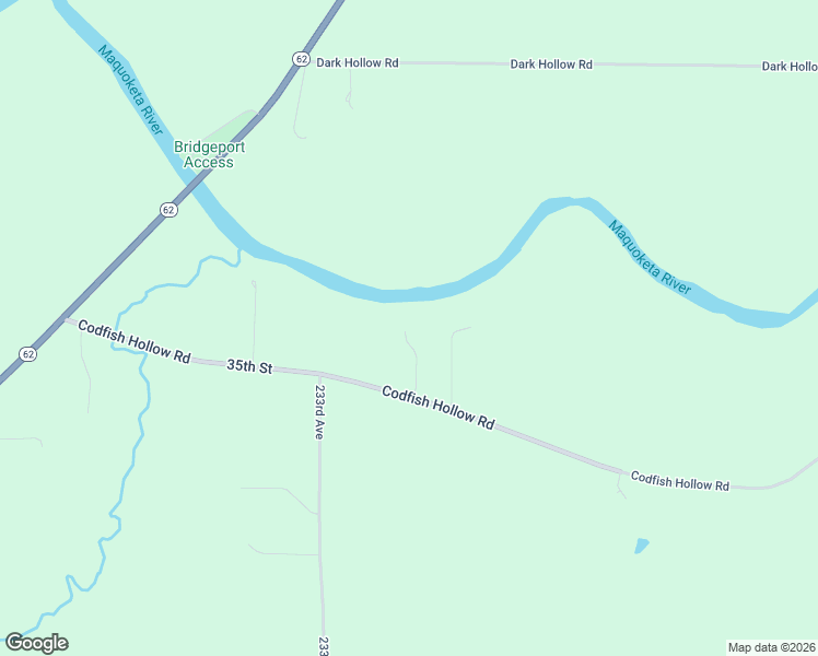 map of restaurants, bars, coffee shops, grocery stores, and more near 23610 35th Street in Maquoketa