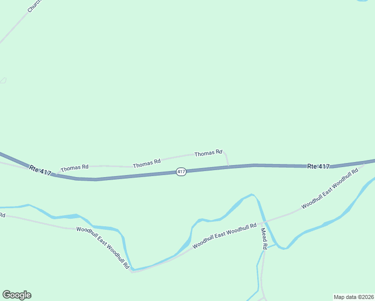 map of restaurants, bars, coffee shops, grocery stores, and more near 5569 Thomas Road in Woodhull