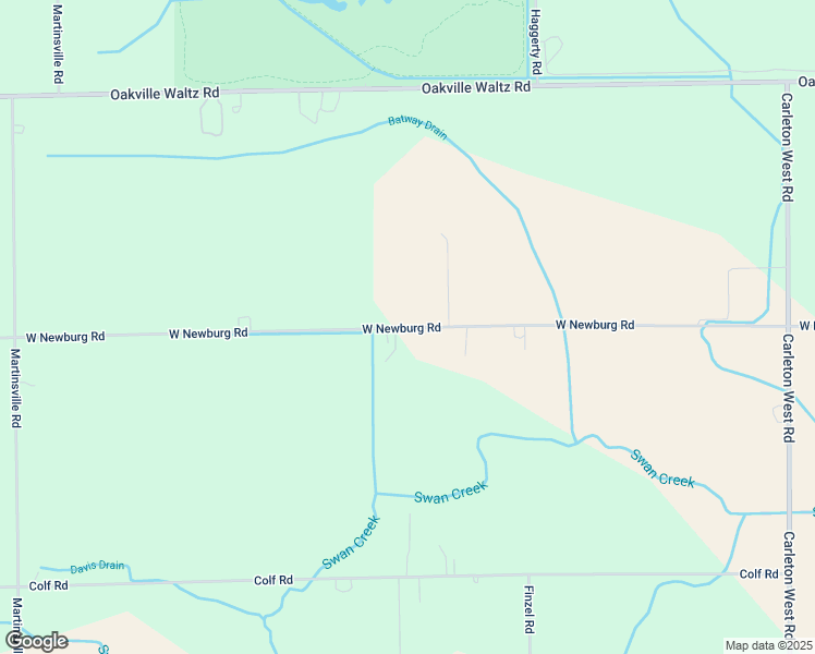 map of restaurants, bars, coffee shops, grocery stores, and more near 4490 West Newburg Road in Carleton