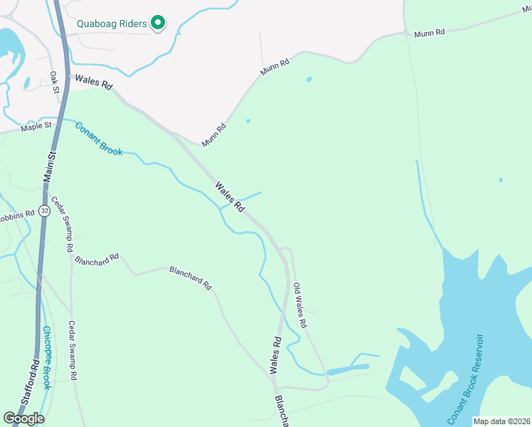 map of restaurants, bars, coffee shops, grocery stores, and more near 70 Wales Road in Monson