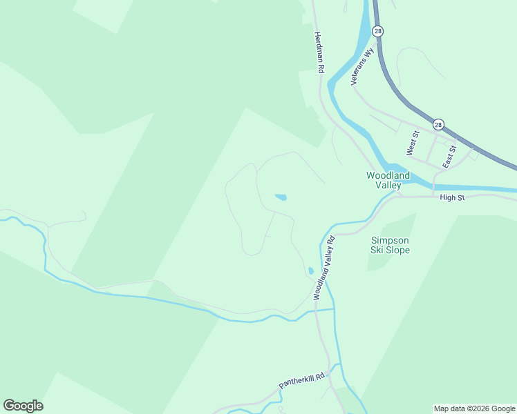 map of restaurants, bars, coffee shops, grocery stores, and more near 108 Circle Drive in Phoenicia