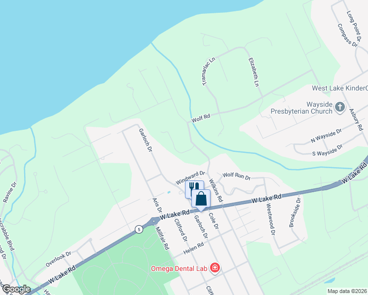 map of restaurants, bars, coffee shops, grocery stores, and more near 1026 Wilkins Rd in Erie