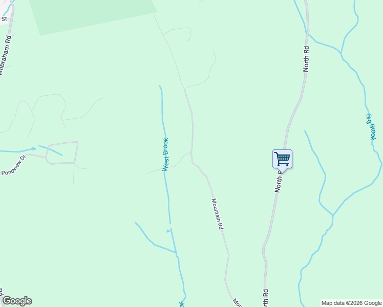 map of restaurants, bars, coffee shops, grocery stores, and more near 170 Mountain Road in Hampden