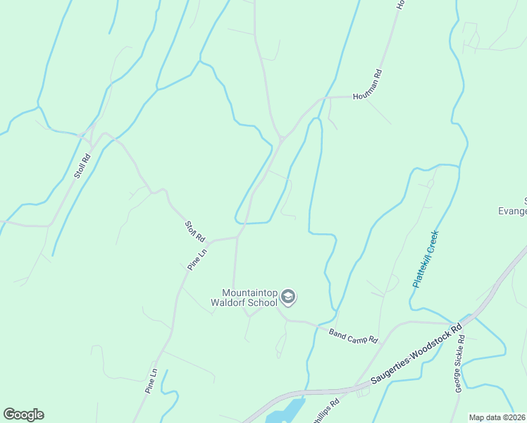 map of restaurants, bars, coffee shops, grocery stores, and more near 178 Band Camp Road in Saugerties