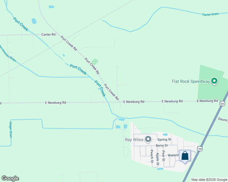 map of restaurants, bars, coffee shops, grocery stores, and more near 14072 Port Creek Road in Flat Rock