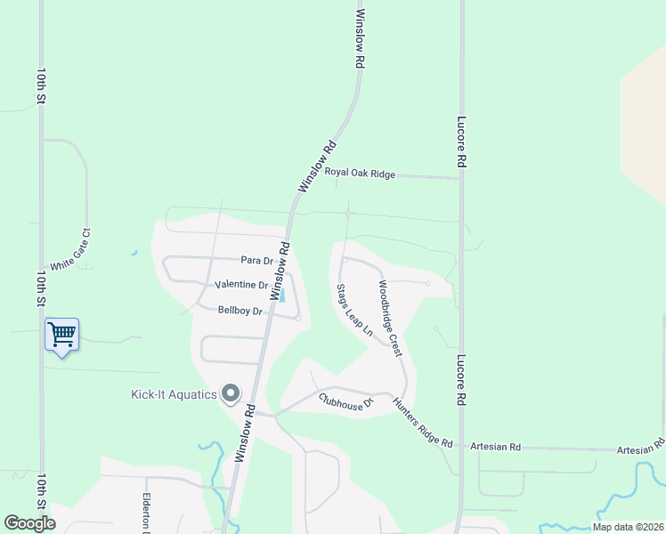 map of restaurants, bars, coffee shops, grocery stores, and more near 6030 Stags Leap Ln in Marion