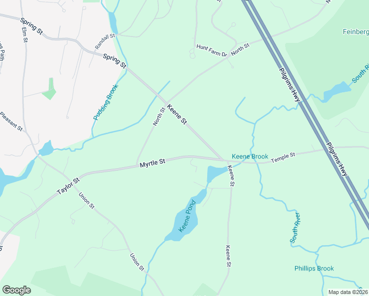 map of restaurants, bars, coffee shops, grocery stores, and more near 62 Myrtle Street in Duxbury